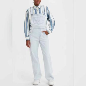 Levi's Jeans SilverTab Vintage Inspired Cotton Denim Overalls Women's Size XL